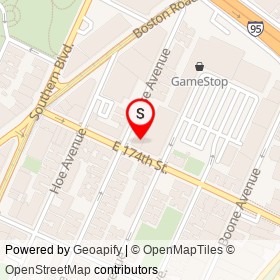 Popeyes on East 174th Street, New York New York - location map