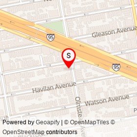 Gregory's Laundromat on Olmstead Avenue, New York New York - location map