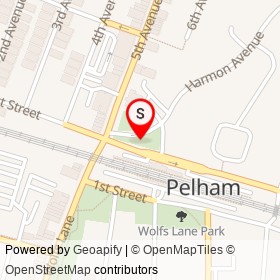 Pelham 9/11 Memorial Park on , Pelham New York - location map