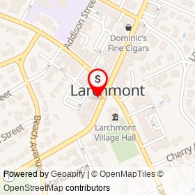 Spring Spa on Boston Post Road, Larchmont New York - location map