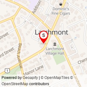 Salon Firefly on Boston Post Road, Larchmont New York - location map