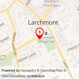 Bernier Cleaners & Tailors on Larchmont Avenue, Larchmont New York - location map