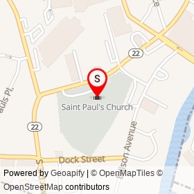 Saint Paul's Church on , Mount Vernon New York - location map