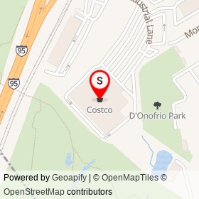 Costco on Industrial Lane, New Rochelle New York - location map