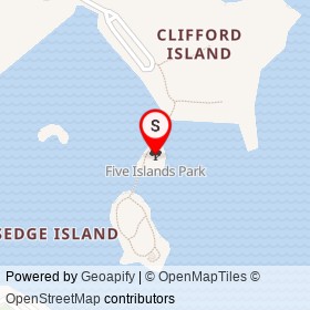 Five Islands Park on , New Rochelle New York - location map