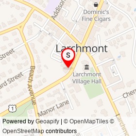 Sherwood's on Boston Post Road, Larchmont New York - location map