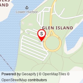 Glen Island Park on , Pelham Manor New York - location map