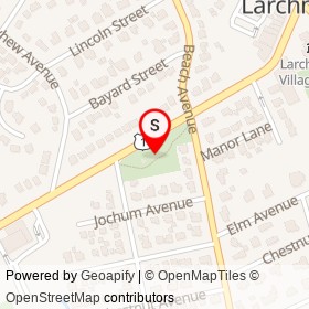 Kane Park on , Larchmont New York - location map