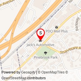 Jack's Automotive on Palmer Avenue, Larchmont New York - location map