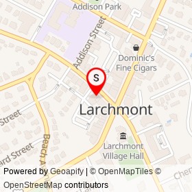 D'Agostino Clothiers & Tailors on Larchmont Avenue, Larchmont New York - location map