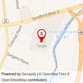 Target on Sandford Boulevard East, Mount Vernon New York - location map