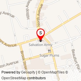 Salvation Army on Coligni Avenue, New Rochelle New York - location map