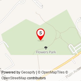 Flowers Park on , New Rochelle New York - location map