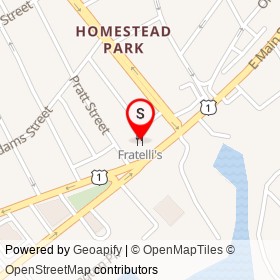 Fratelli's on East Main Street, New Rochelle New York - location map
