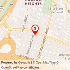 Tung Thong 181 on Pinehurst Avenue, New York New York - location map