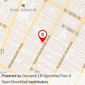 Farmacia San Rafael on Saint Nicholas Avenue, New York New York - location map