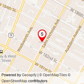La Casa Del Mofongo on Saint Nicholas Avenue, New York New York - location map