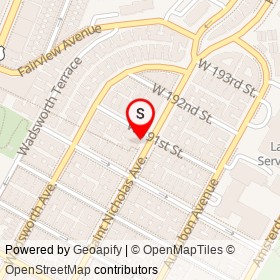 Fine Fare on Saint Nicholas Avenue, New York New York - location map