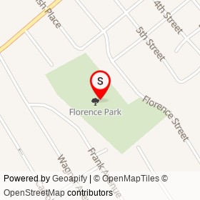 Florence Street Park on , Mamaroneck New York - location map