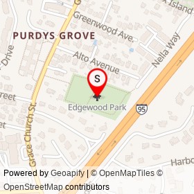 Edgewood Park on , Port Chester New York - location map
