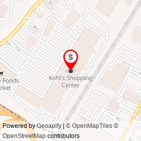 Kohl's Shopping Center on Boston Post Road, Port Chester New York - location map