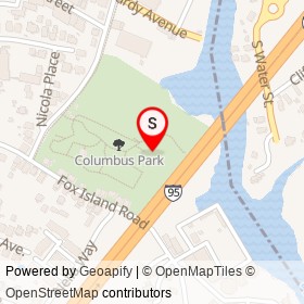 Columbus Park on , Port Chester New York - location map