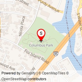 Columbus Park on , Port Chester New York - location map