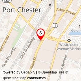 Toños Mexican Restaurant on South Main Street, Port Chester New York - location map