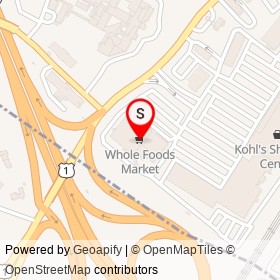 Whole Foods Market on Boston Post Road, Port Chester New York - location map