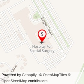 Hospital For Special Surgery on Westchester Avenue,  New York - location map