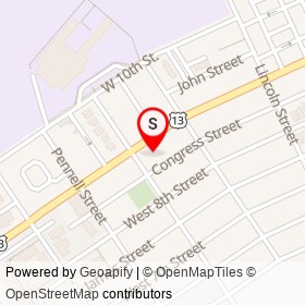 In & Out Auto on West 9th Street, Chester Pennsylvania - location map