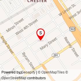 Good & Pure Cafe on West 3rd Street, Chester Pennsylvania - location map