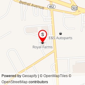Royal Farms on Market Street, Upper Chichester Township Pennsylvania - location map