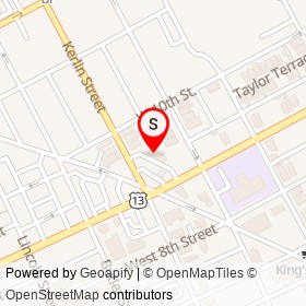 D's Laundromat on Kerlin Street, Chester Pennsylvania - location map