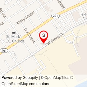 Health Mats Company on Pennell Street, Chester Pennsylvania - location map