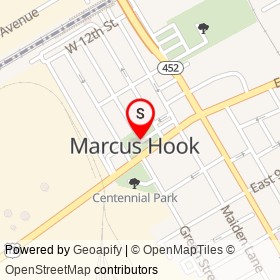 Mary Campbell Library on , Marcus Hook Pennsylvania - location map