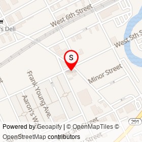 Chez Penn Food Market on West 5th Street, Chester Pennsylvania - location map