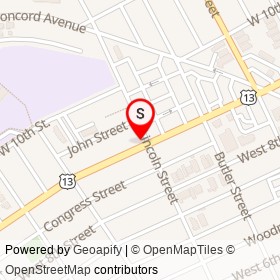Sherllynn Food Mart on West 9th Street, Chester Pennsylvania - location map