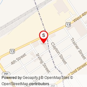 Florio's Auto Body on Clayton Street, Chester Pennsylvania - location map
