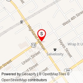 Independent Cee Cee Riders on Highland Avenue, Chester Pennsylvania - location map