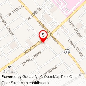 April's Kitchen on West 9th Street, Chester Pennsylvania - location map