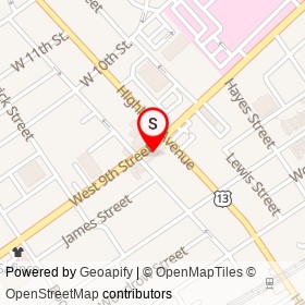 Yun Xiang Chinese on West 9th Street, Chester Pennsylvania - location map