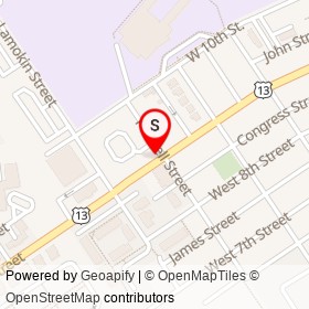 Shad Check Cashing & Wireless on West 9th Street, Chester Pennsylvania - location map