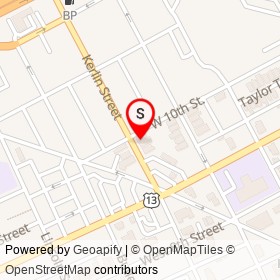 Furillo's Sandwich Shop on Kerlin Street, Chester Pennsylvania - location map