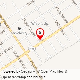 Hayes Lounge on Hayes Street, Chester Pennsylvania - location map