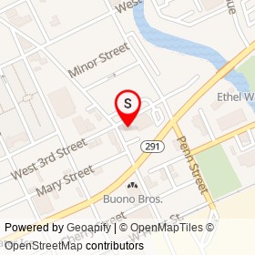 Stacky's Sandwich Shop on Concord Avenue, Chester Pennsylvania - location map