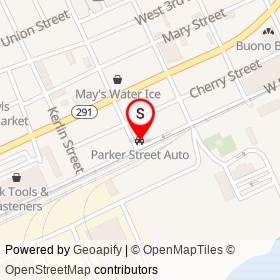 Parker Street Auto on West Front Street, Chester Pennsylvania - location map
