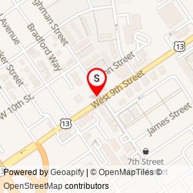 Chang Jiang Chinese on West 9th Street, Chester Pennsylvania - location map
