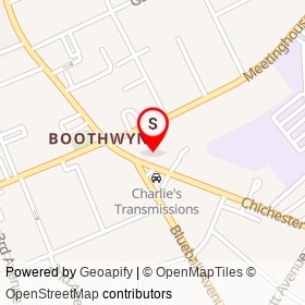 Boothwyn Pharmacy on Chichester Avenue, Upper Chichester Township Pennsylvania - location map