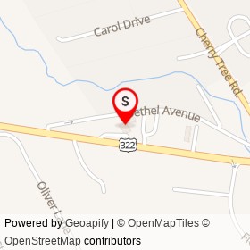 Conchester Animal Hospital on Bethel Avenue, Upper Chichester Township Pennsylvania - location map